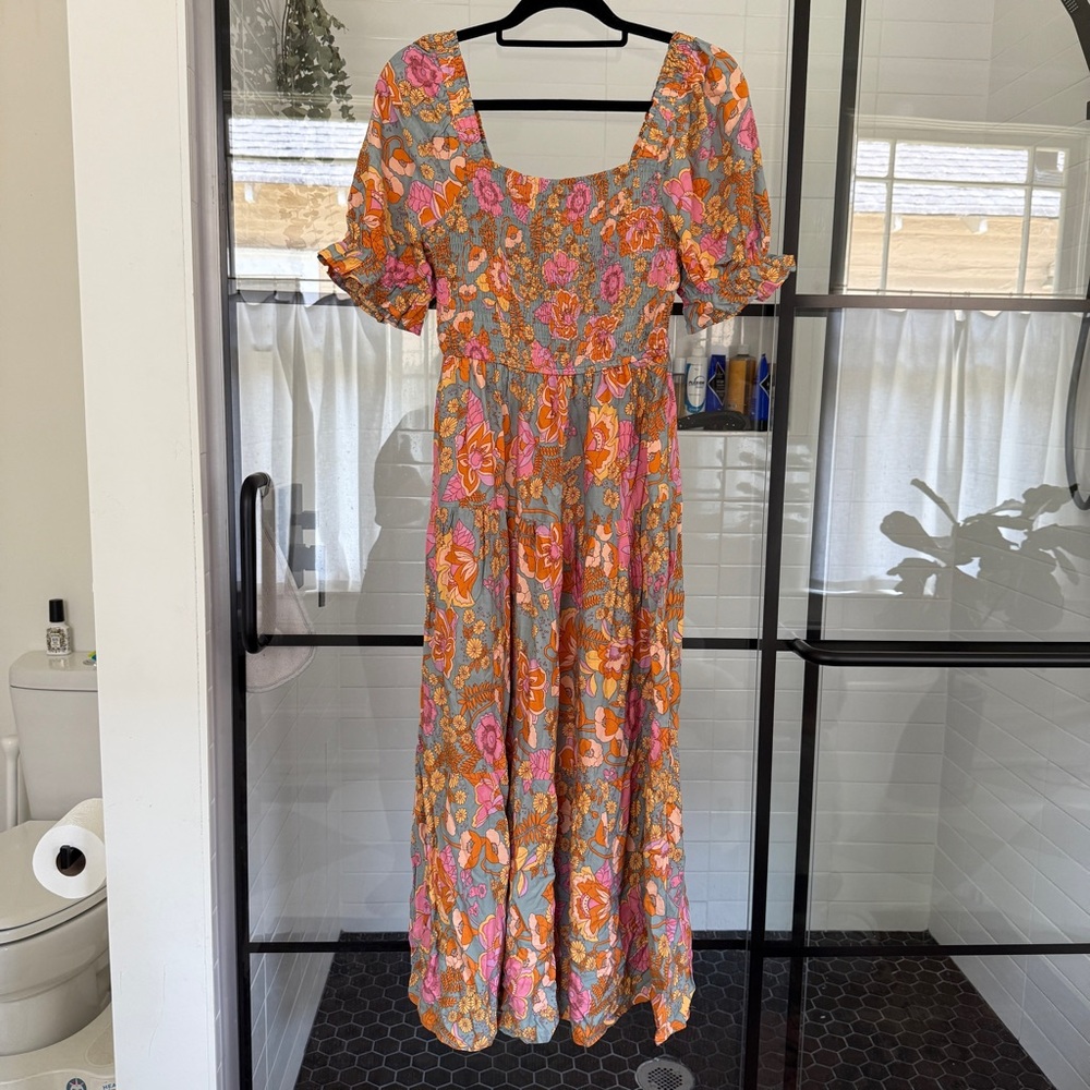 Floral Puff Sleeve Dress